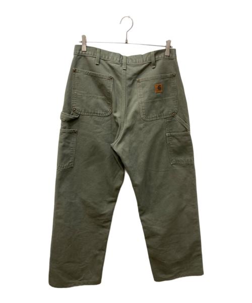 CarHartt（カーハート）CarHartt (カーハート) WASHED-DUCK DOUBLE-FRONT WORK DUNGARE オリーブ サイズ:W32×L36の古着・服飾アイテム