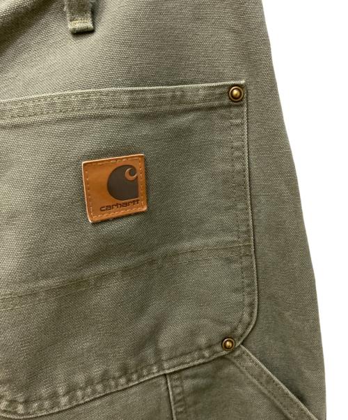 CarHartt（カーハート）CarHartt (カーハート) WASHED-DUCK DOUBLE-FRONT WORK DUNGARE オリーブ サイズ:W32×L36の古着・服飾アイテム