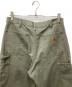 中古・古着 CarHartt (カーハート) WASHED-DUCK DOUBLE-FRONT WORK DUNGARE オリーブ サイズ:W32×L36：18000円