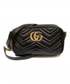GUCCIグッチ）の古着「GGマーモント スモール カメラバッグ」｜ブラック