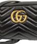 中古・古着 GUCCI (グッチ) GGマーモント スモール カメラバッグ ブラック：130000円