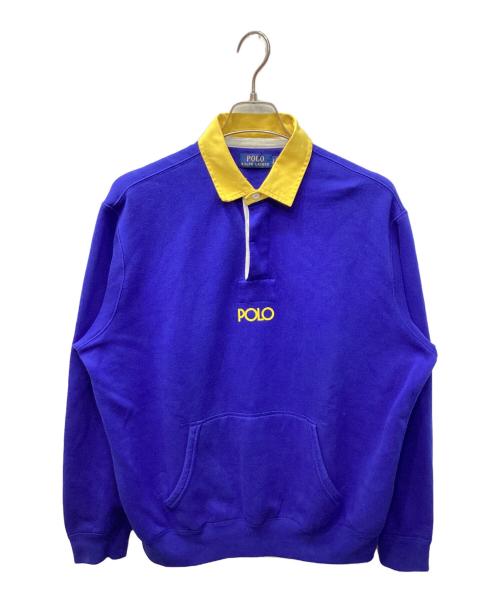 POLO RALPH LAUREN（ポロ・ラルフローレン）POLO RALPH LAUREN (ポロ・ラルフローレン) ポケットラガースウェット ブルー サイズ:Lの古着・服飾アイテム