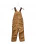 CarHartt（カーハート）の古着「ダブルニーオーバーオール」｜ブラウン