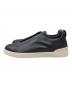ZEGNA (ゼニア) Triple Stitch™ SECONDSKIN sneakers / レザースニーカー ホワイト×ネイビー サイズ:１０　1／２：30000円