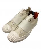 Engineered Garments×PF FLYERSエンジニアド ガーメンツ×ピーエフフライヤー）の古着「GROUNDER SLIP-ON スニーカー　（グラウンダー スリップオンスニーカー）」｜アイボリー