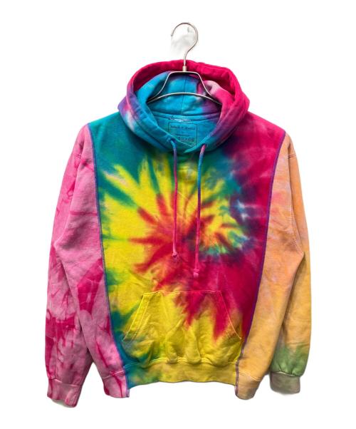 Rebuild by Needles（リビルドバイニードルス）Rebuild by Needles (リビルドバイニードルス) 3 Cut Tie Dye Hoodie/スリーカットタイダイフーディー マルチカラー サイズ:Mの古着・服飾アイテム