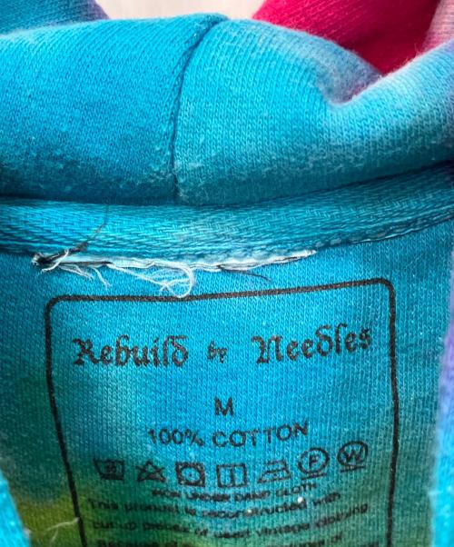 Rebuild by Needles（リビルドバイニードルス）Rebuild by Needles (リビルドバイニードルス) 3 Cut Tie Dye Hoodie/スリーカットタイダイフーディー マルチカラー サイズ:Mの古着・服飾アイテム