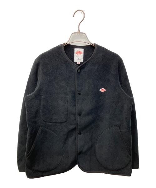 DANTON（ダントン）DANTON (ダントン) フリースカラーレスジャケット ブラック サイズ:34の古着・服飾アイテム