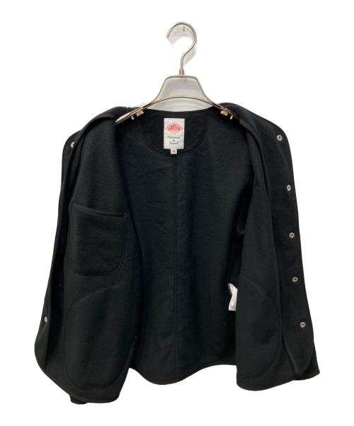 DANTON（ダントン）DANTON (ダントン) フリースカラーレスジャケット ブラック サイズ:34の古着・服飾アイテム
