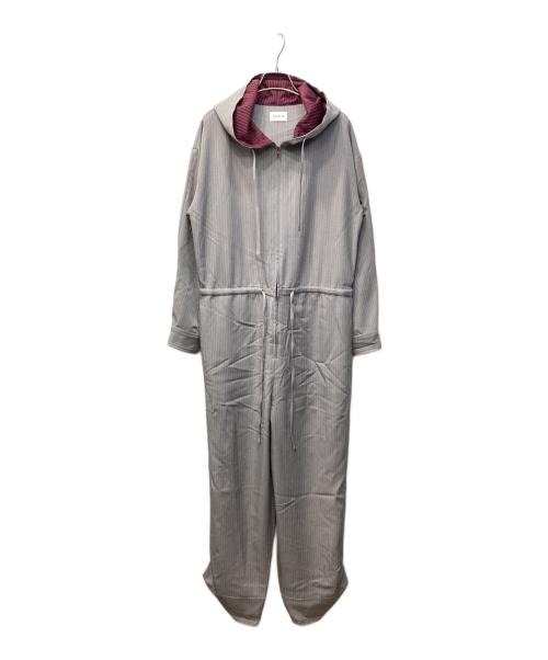 PAMM（パム）PAMM (パム) 肌色のストライプジャンプスーツ グレー サイズ:FREEの古着・服飾アイテム