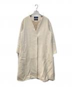 SHIPSシップス）の古着「BELLANDI ノーカラーコート」｜ベージュ