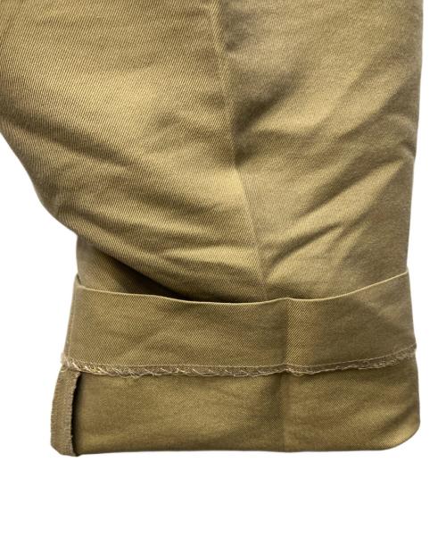LOEFF（ロエフ）LOEFF (ロエフ) ギャバ 2タック テーパードパンツ ブラウン サイズ:2の古着・服飾アイテム