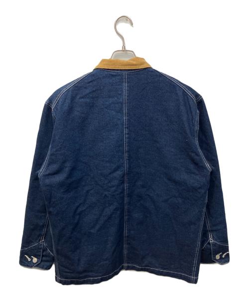 EDWIN（エドウィン）EDWIN (エドウィン) ブランケットワークコート ブラウン×インディゴ サイズ:Mの古着・服飾アイテム