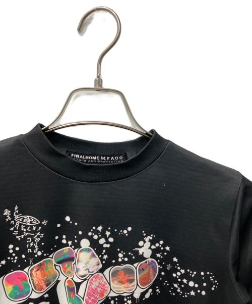 FINAL HOME（ファイナルホーム）FINAL HOME (ファイナルホーム) FAOO プリントTシャツ ブラック サイズ:XSの古着・服飾アイテム