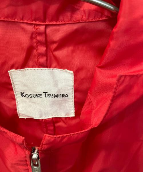 Kosuke Tsumura（コウスケ ツムラ）Kosuke Tsumura (コウスケ ツムラ) シェイプナイロンジャケット レッド サイズ:2の古着・服飾アイテム