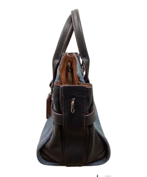 COACH（コーチ）COACH (コーチ) スワッガー 27 / 2wayバッグ ブラウン×インディゴの古着・服飾アイテム