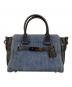 中古・古着 COACH (コーチ) スワッガー 27 / 2wayバッグ ブラウン×インディゴ：11000円