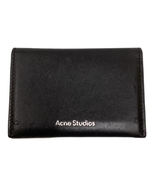 Acne studios（アクネ ストゥディオズ）ACNE STUDIOS (アクネ ストゥディオズ) レザーカードケース ブラックの古着・服飾アイテム
