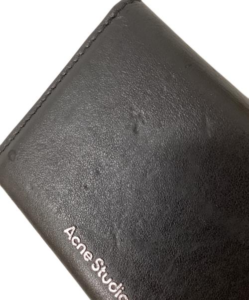 Acne studios（アクネ ストゥディオズ）ACNE STUDIOS (アクネ ストゥディオズ) レザーカードケース ブラックの古着・服飾アイテム