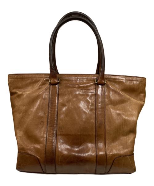 COACH（コーチ）COACH (コーチ) ビジネスレザー2wayトートバッグ ブラウンの古着・服飾アイテム