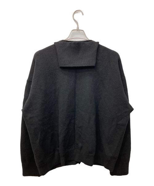 stein（シュタイン）stein (シュタイン) CASHMERE 'WITH A NECK' CARDIGAN / カシミヤウィズネックカーディガン ブラック サイズ:Sの古着・服飾アイテム