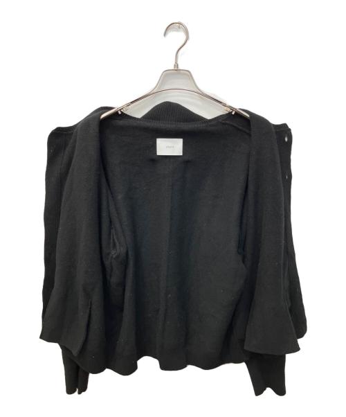 stein（シュタイン）stein (シュタイン) CASHMERE 'WITH A NECK' CARDIGAN / カシミヤウィズネックカーディガン ブラック サイズ:Sの古着・服飾アイテム