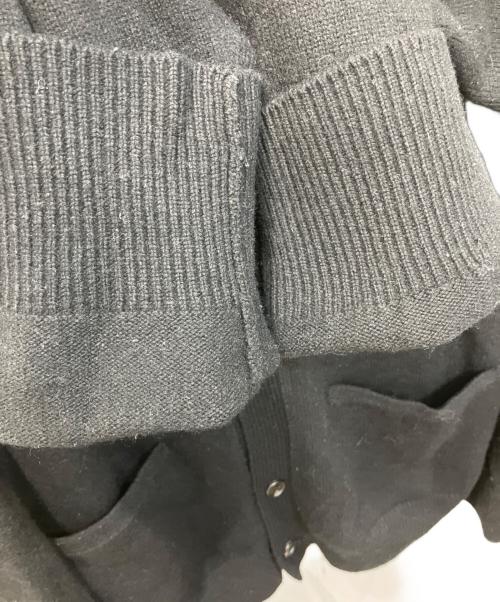 stein（シュタイン）stein (シュタイン) CASHMERE 'WITH A NECK' CARDIGAN / カシミヤウィズネックカーディガン ブラック サイズ:Sの古着・服飾アイテム