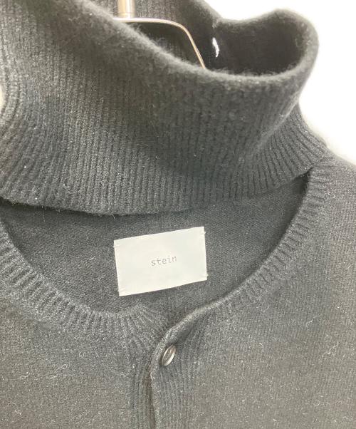 stein（シュタイン）stein (シュタイン) CASHMERE 'WITH A NECK' CARDIGAN / カシミヤウィズネックカーディガン ブラック サイズ:Sの古着・服飾アイテム