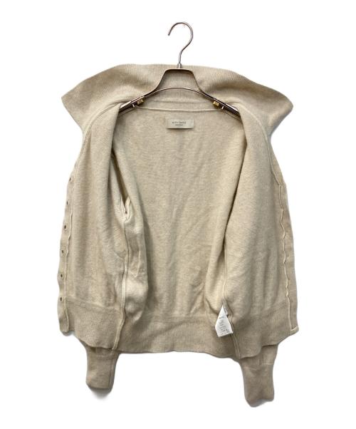 CITY TOKYO（シティートウキョウ）CITY TOKYO (シティートウキョウ) ラクーンニットカーディガン ベージュ サイズ:FREEの古着・服飾アイテム