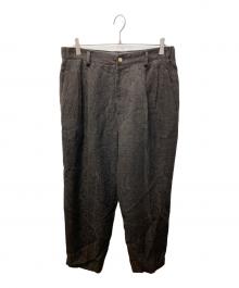 IRENISA×THE TOKYO（イレニサ×ザトーキョー）の古着「別注 TWO TUCKS TAPERED PANTS/ツータックテーパードパンツ」｜ブラウン