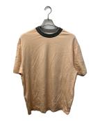 Acne studiosアクネ ストゥディオズ）の古着「アーチロゴネックTシャツ」｜ベージュ