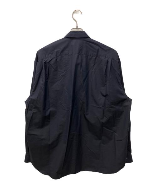 WELLDER（ウェルダー）WELLDER (ウェルダー) シルク混ワイドシルエットシャツ ネイビー サイズ:4 未使用品の古着・服飾アイテム