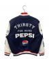 PEPSI (ペプシ) フェイクレザー切替スタジャン ホワイト×ネイビー サイズ:記載なし(実寸参照)：6000円