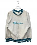 Champion REVERSE WEAVEチャンピオン リバース ウィーブ）の古着「90's ラインリブ刺繍スウェット」｜ブラウン