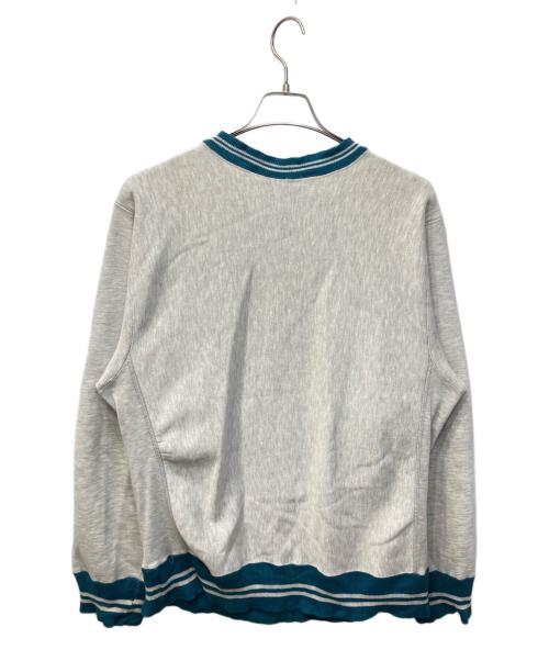 Champion REVERSE WEAVE（チャンピオン リバース ウィーブ）Champion REVERSE WEAVE (チャンピオン リバース ウィーブ) 90's ラインリブ刺繍スウェット ブラウン サイズ:Mの古着・服飾アイテム
