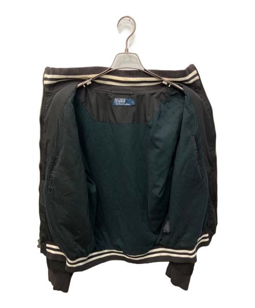 POLO RALPH LAUREN（ポロ・ラルフローレン）POLO RALPH LAUREN (ポロ・ラルフローレン) ダブルジップボンバージャケット ブラック サイズ:Lの古着・服飾アイテム