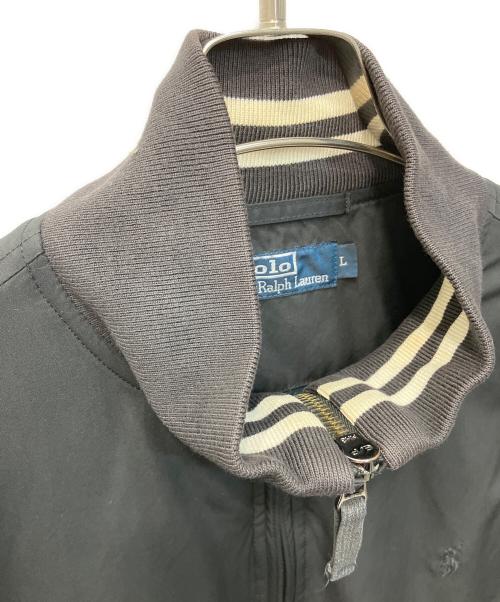 POLO RALPH LAUREN（ポロ・ラルフローレン）POLO RALPH LAUREN (ポロ・ラルフローレン) ダブルジップボンバージャケット ブラック サイズ:Lの古着・服飾アイテム