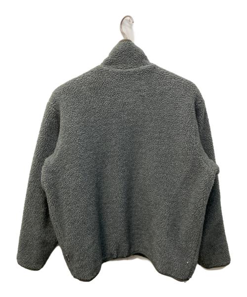 stussy（ステューシー）stussy (ステューシー) キルティング×ボアリバーシブルジャケット グレー サイズ:Mの古着・服飾アイテム