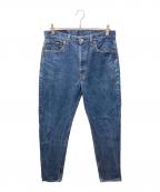 LEVI'Sリーバイス）の古着「501xxボタンフライデニムパンツ/テーパードリメイク品」｜インディゴ