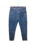 LEVI'S（リーバイス）の古着「501xxボタンフライデニムパンツ/テーパードリメイク品」｜インディゴ