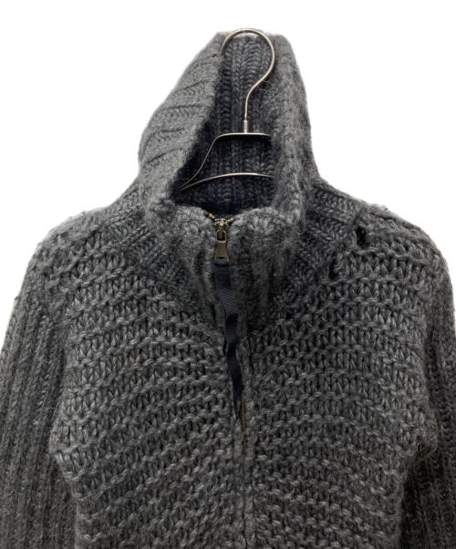 DOLCE & GABBANA（ドルチェ＆ガッバーナ）DOLCE & GABBANA (ドルチェ＆ガッバーナ) ジップアップニット グレー サイズ:Mの古着・服飾アイテム