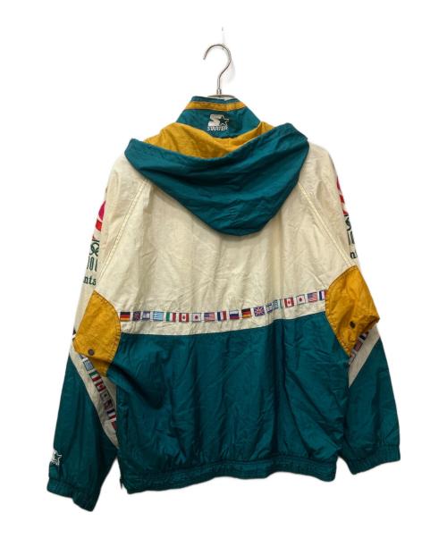 STARTER（スターター）STARTER (スターター) アノラックパーカー グリーン×アイボリー サイズ:FREEの古着・服飾アイテム