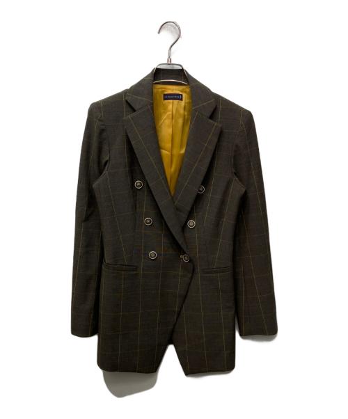 auratier（オーラティエ）auratier (オーラティエ) ハンサムジャケット ブラウン サイズ:36の古着・服飾アイテム