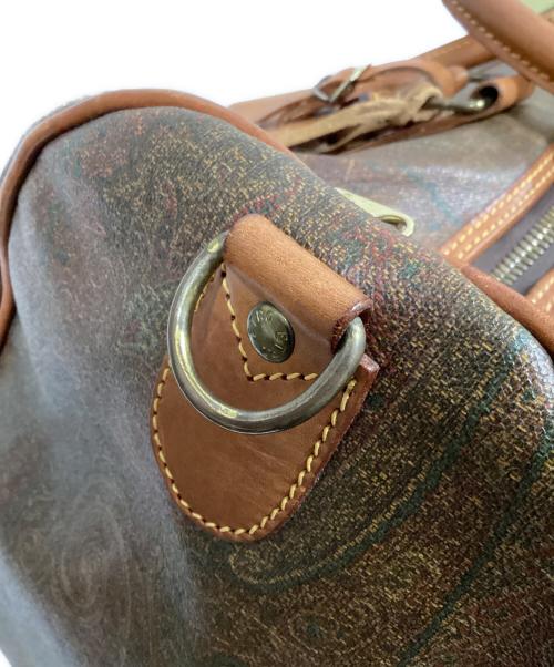 ETRO（エトロ）ETRO (エトロ) ペイズリー柄ボストンバッグ ブラウンの古着・服飾アイテム