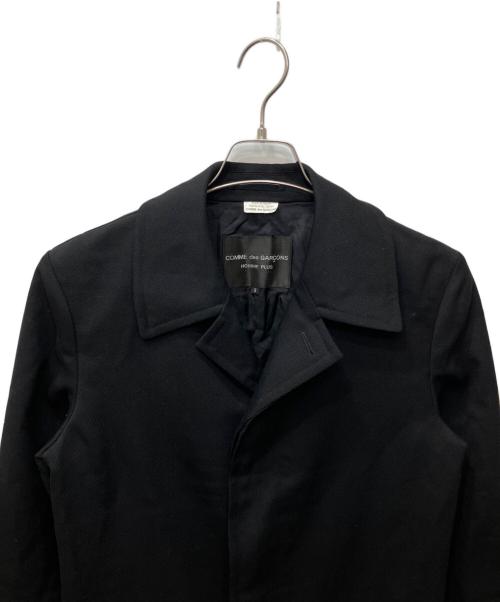 COMME des GARCONS HOMME PLUS（コムデギャルソンオムプリュス）COMME des GARCONS HOMME PLUS (コムデギャルソンオムプリュス) ジレドッキングコート ブラック サイズ:Ｓの古着・服飾アイテム