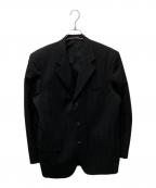 COMME des GARCONS HOMMEコムデギャルソン オム）の古着「ピンストライプウール3Bジャケット」｜グレー