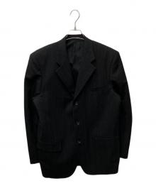 COMME des GARCONS HOMME（コムデギャルソン オム）の古着「ピンストライプウール3Bジャケット」｜グレー