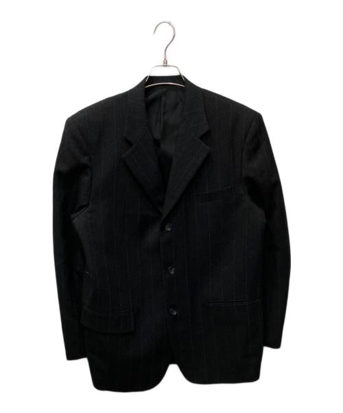 COMME des GARCONS HOMME（コムデギャルソン オム）COMME des GARCONS HOMME (コムデギャルソン オム) ピンストライプウール3Bジャケット グレー サイズ:Mの古着・服飾アイテム