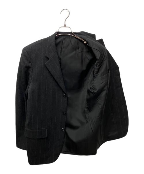 COMME des GARCONS HOMME（コムデギャルソン オム）COMME des GARCONS HOMME (コムデギャルソン オム) ピンストライプウール3Bジャケット グレー サイズ:Mの古着・服飾アイテム