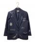 ZADIG&VOLTAIRE（ザディグエヴォルテール）の古着「ラインストーン装飾テーラードジャケット」｜ネイビー